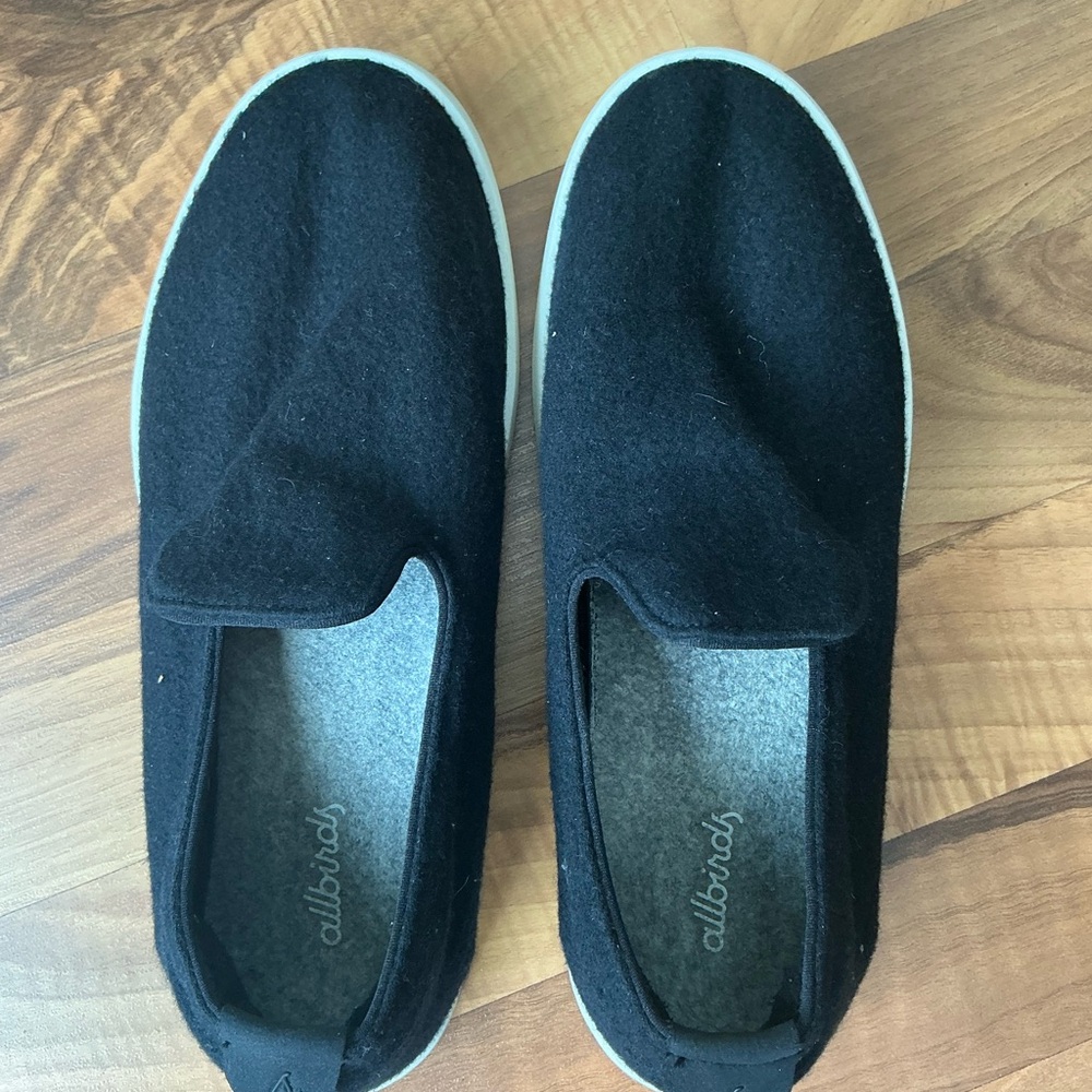 Allbirds Black Wool Slip-Ons